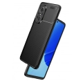 Huawei Nova 9 SE Kılıf Silikon Parmak İzi Bırakmayan Karbon Soft Negro Kapak - Lacivert