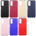 Huawei P Smart 2021 Kılıf İnce Soft Mat Renkli Esnek Silikon Kapak - Rose Gold