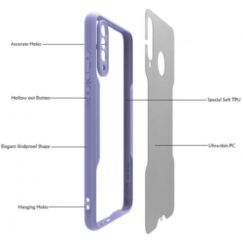 Huawei P30 Lite Kılıf Renkli Silikon Kamera Lens Korumalı Şeffaf Parfe Kapak - Sarı