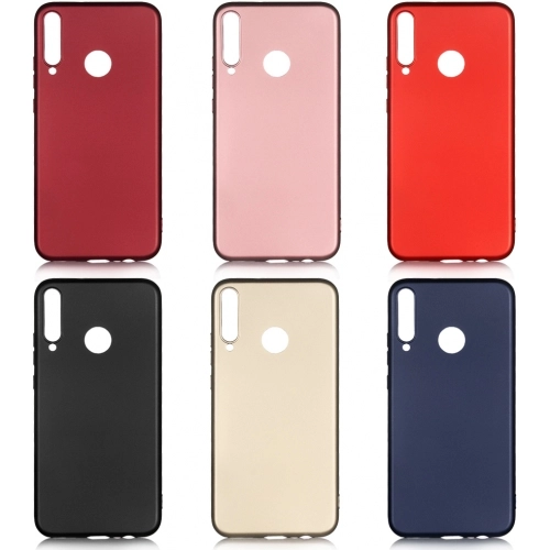 Huawei P40 Lite E Kılıf İnce Soft Mat Renkli Esnek Silikon Kapak - Rose Gold