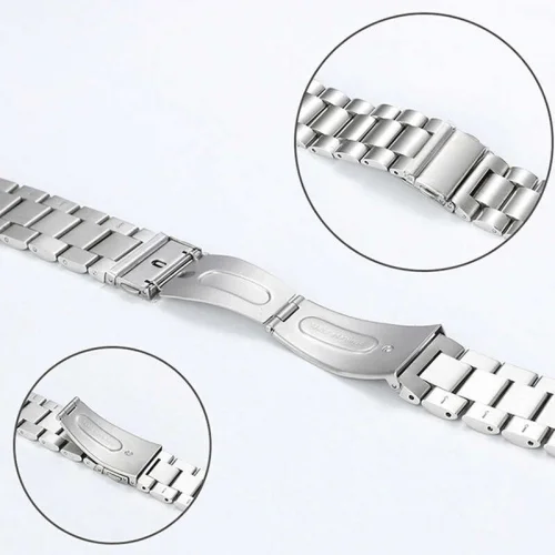 Huawei Watch GT 3 46mm Metal Kordon Klipsli KRD-04 - Gümüş