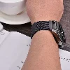 Huawei Watch GT 3 46mm Metal Kordon Tel Örgü İşlemeli KRD-12 - Gri
