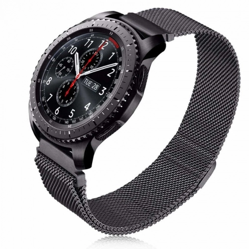 Huawei Watch GT 3 46mm Metal Kordon Tel Örgü İşlemeli KRD-12 - Saks Mavi