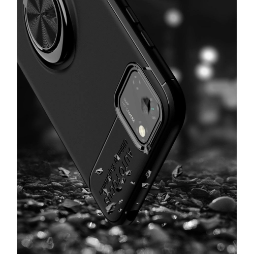 Huawei Y5p Kılıf Renkli Silikon Yüzüklü Standlı Auto Focus Ravel Kapak - Kırmızı