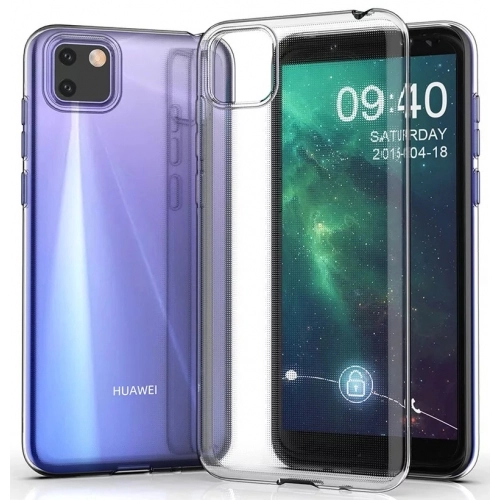 Huawei Y6p Kılıf Kamera Korumalı Esnek Silikon Kapak - Şeffaf