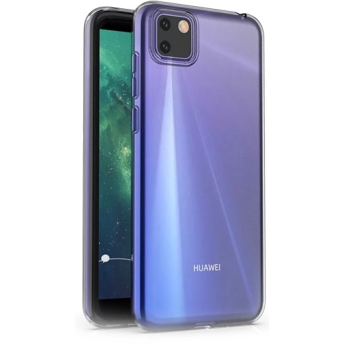 Huawei Y6p Kılıf Kamera Korumalı Esnek Silikon Kapak - Şeffaf