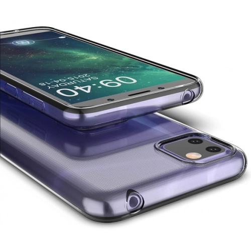 Huawei Y6p Kılıf Kamera Korumalı Esnek Silikon Kapak - Şeffaf