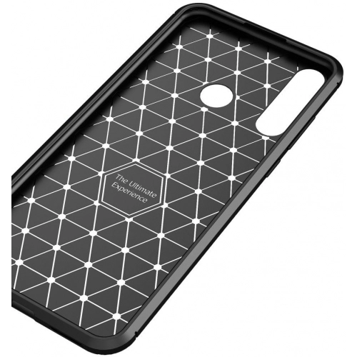 Huawei Y6p Kılıf Silikon Parmak İzi Bırakmayan Karbon Soft Negro Kapak - Lacivert