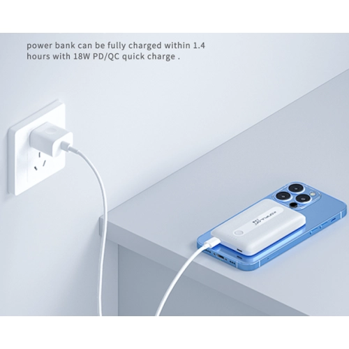 Konfulon PowerBank Magnetic Wireless Magsafe 15W + PD 18W M16W - Siyah
