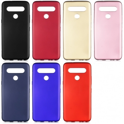 LG K61 Kılıf İnce Soft Mat Renkli Esnek Silikon Kapak - Gold