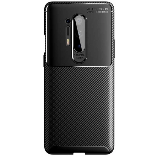 OnePlus 8 Pro Kılıf Silikon Parmak İzi Bırakmayan Karbon Soft Negro Kapak - Lacivert