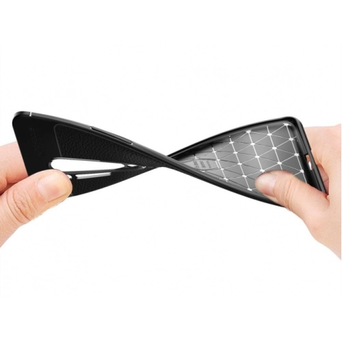 OnePlus 8 Pro Kılıf Deri Görünümlü Lüks Parmak İzi Bırakmaz Niss Silikon Kapak - Lacivert