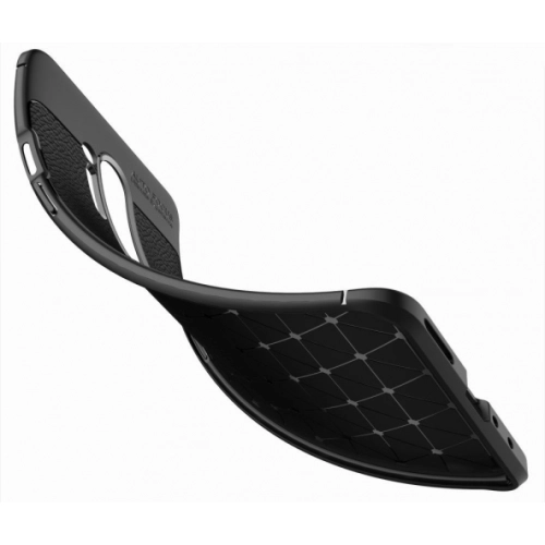 OnePlus 8 Pro Kılıf Deri Görünümlü Lüks Parmak İzi Bırakmaz Niss Silikon Kapak - Lacivert