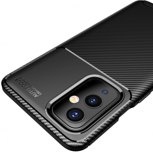 OnePlus 9 Kılıf Silikon Parmak İzi Bırakmayan Karbon Soft Negro Kapak - Lacivert