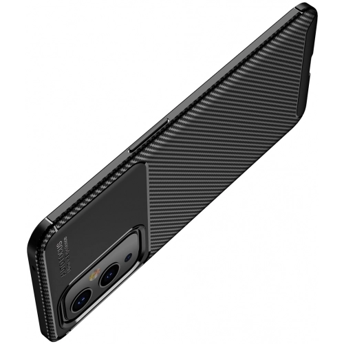 OnePlus 9 Kılıf Silikon Parmak İzi Bırakmayan Karbon Soft Negro Kapak - Lacivert