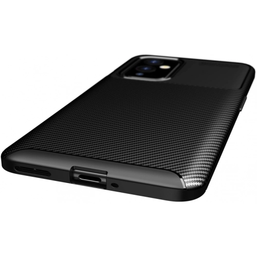 OnePlus 9 Kılıf Silikon Parmak İzi Bırakmayan Karbon Soft Negro Kapak - Lacivert