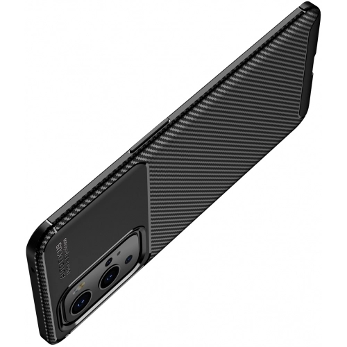 OnePlus 9 Pro Kılıf Silikon Parmak İzi Bırakmayan Karbon Soft Negro Kapak - Lacivert
