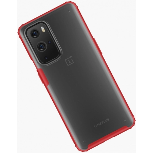 OnePlus 9 Pro Kılıf Volks Serisi Kenarları Silikon Arkası Şeffaf Sert Kapak - Lacivert