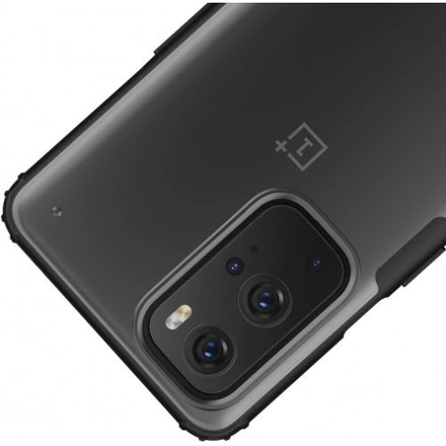 OnePlus 9 Pro Kılıf Volks Serisi Kenarları Silikon Arkası Şeffaf Sert Kapak - Lacivert