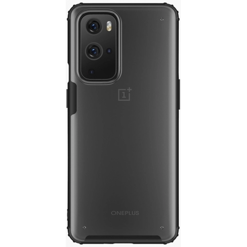 OnePlus 9 Pro Kılıf Volks Serisi Kenarları Silikon Arkası Şeffaf Sert Kapak - Lacivert