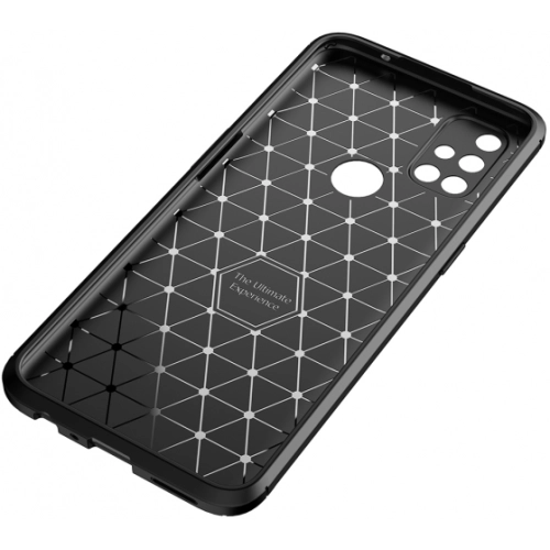 OnePlus Nord N10 Kılıf Silikon Parmak İzi Bırakmayan Karbon Soft Negro Kapak - Lacivert