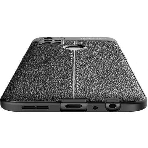 OnePlus Nord N10 Kılıf Deri Görünümlü Lüks Parmak İzi Bırakmaz Niss Silikon Kapak - Lacivert