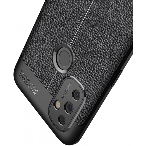 OnePlus Nord N100 Kılıf Deri Görünümlü Lüks Parmak İzi Bırakmaz Niss Silikon Kapak - Lacivert