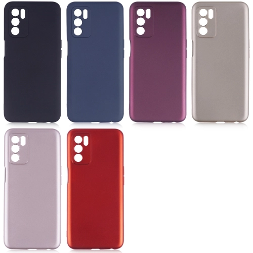 Oppo A16 Kılıf İnce Soft Mat Renkli Esnek Silikon Kapak - Kırmızı