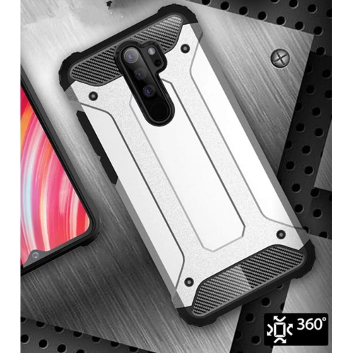 Oppo A5 2020 Kılıf Zırhlı Tank Crash Silikon Kapak - Lacivert