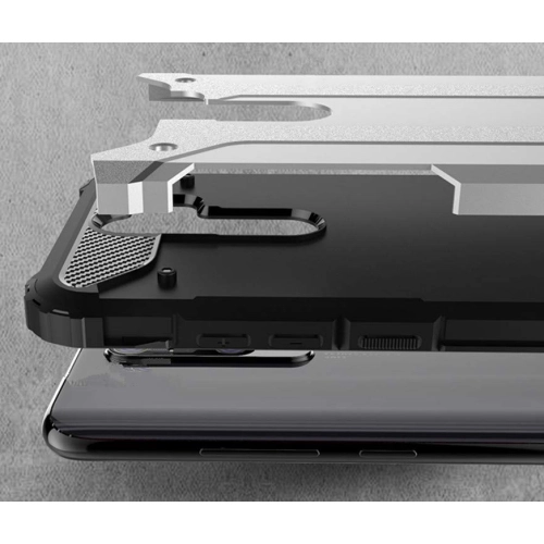 Oppo A5 2020 Kılıf Zırhlı Tank Crash Silikon Kapak - Lacivert