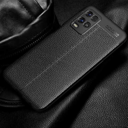 Oppo A54 Kılıf Deri Görünümlü Lüks Parmak İzi Bırakmaz Niss Silikon Kapak - Lacivert