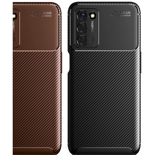 Oppo A55 5G Kılıf Silikon Parmak İzi Bırakmayan Karbon Soft Negro Kapak - Lacivert