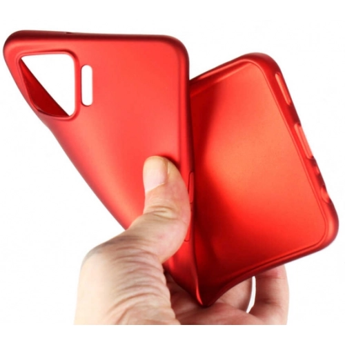 Oppo A73 Kılıf İnce Soft Mat Renkli Esnek Silikon Kapak - Kırmızı
