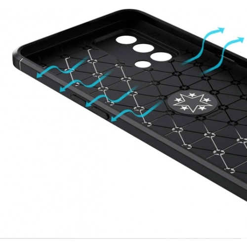 Oppo A74 Kılıf Renkli Silikon Yüzüklü Standlı Auto Focus Ravel Kapak - Mavi - Siyah