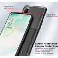 Oppo Reno 3 Pro Kılıf Silikon Parmak İzi Bırakmayan Karbon Soft Negro Kapak - Lacivert