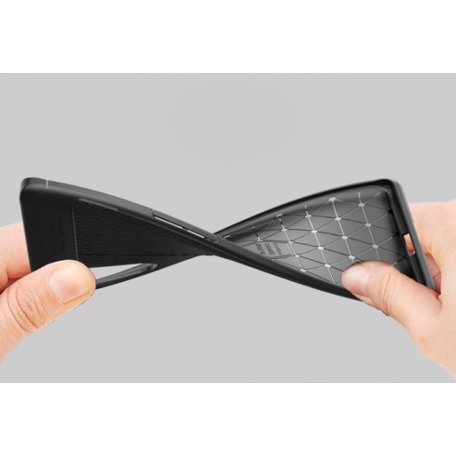 Oppo Reno 3 Pro Kılıf Deri Görünümlü Lüks Parmak İzi Bırakmaz Niss Silikon Kapak - Lacivert