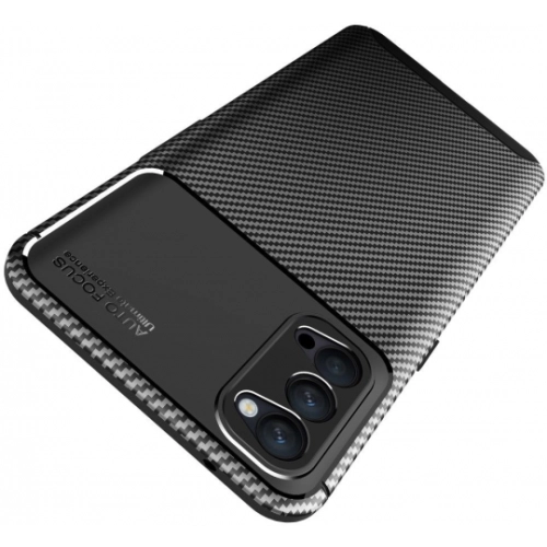 Oppo Reno 4 Kılıf Silikon Parmak İzi Bırakmayan Karbon Soft Negro Kapak - Lacivert