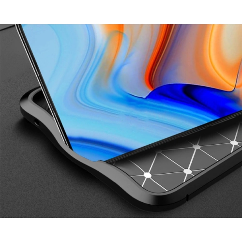 Oppo Reno 4 Kılıf Deri Görünümlü Lüks Parmak İzi Bırakmaz Niss Silikon Kapak - Lacivert