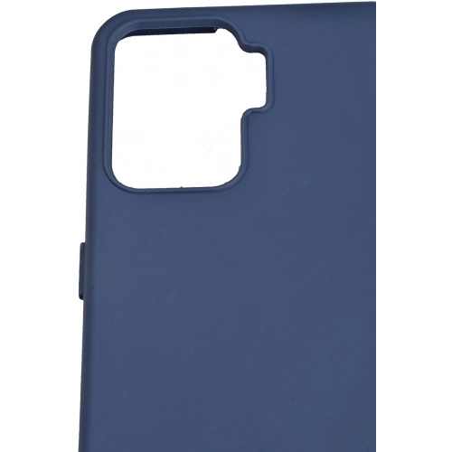 Oppo Reno 5 Lite Kılıf Silikon Mat Esnek Kamera Korumalı Biye Kapak - Lacivert