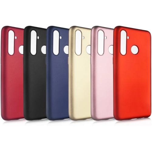 Realme 5 Pro Kılıf İnce Soft Mat Renkli Esnek Silikon Kapak - Rose Gold