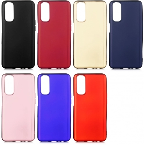 Realme 7 Kılıf İnce Soft Mat Renkli Esnek Silikon Kapak - Rose Gold