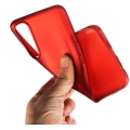 Realme 7 Kılıf İnce Soft Mat Renkli Esnek Silikon Kapak - Kırmızı