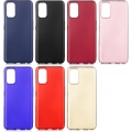 Realme 7 Pro Kılıf İnce Soft Mat Renkli Esnek Silikon Kapak - Mürdüm