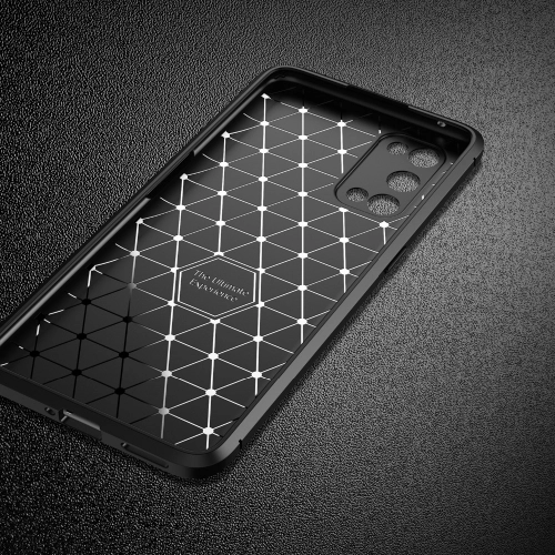 Realme 7 Pro Kılıf Silikon Parmak İzi Bırakmayan Karbon Soft Negro Kapak - Lacivert