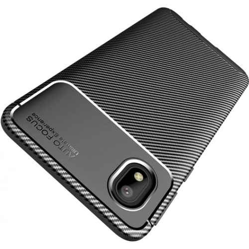 Samsung Galaxy A01 Core Kılıf Silikon Parmak İzi Bırakmayan Karbon Soft Negro Kapak - Lacivert