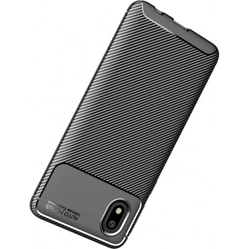 Samsung Galaxy A01 Core Kılıf Silikon Parmak İzi Bırakmayan Karbon Soft Negro Kapak - Lacivert