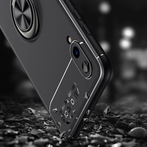 Samsung Galaxy A02 Kılıf Renkli Silikon Yüzüklü Standlı Auto Focus Ravel Kapak - Rose Gold