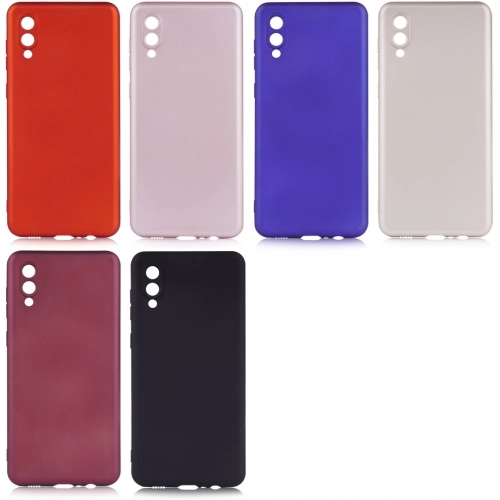 Samsung Galaxy A02 Kılıf İnce Soft Mat Renkli Esnek Silikon Kapak - Lacivert