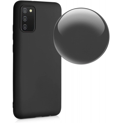 Samsung Galaxy A02s Kılıf İnce Soft Mat Renkli Esnek Silikon Kapak - Mürdüm