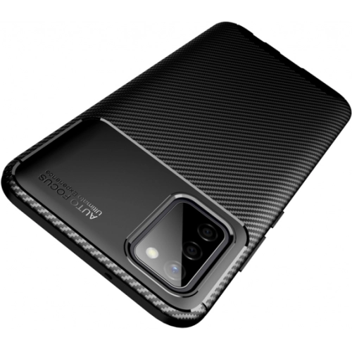 Samsung Galaxy A02s Kılıf Silikon Parmak İzi Bırakmayan Karbon Soft Negro Kapak - Lacivert